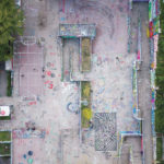 Drohnenbild Vorplatz Hall of fame Bergstraße Jugendzentrum
