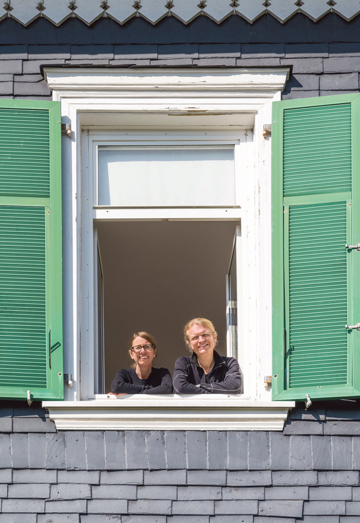 Olaf und Katja Schettler in ihrer Wohnung im Luisenviertel