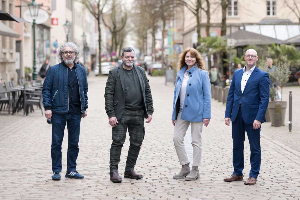 Der neue Vorstand (v. li.): Süleyman Kayaalp, Frank Vogts, Monika Esser und Martin Platte